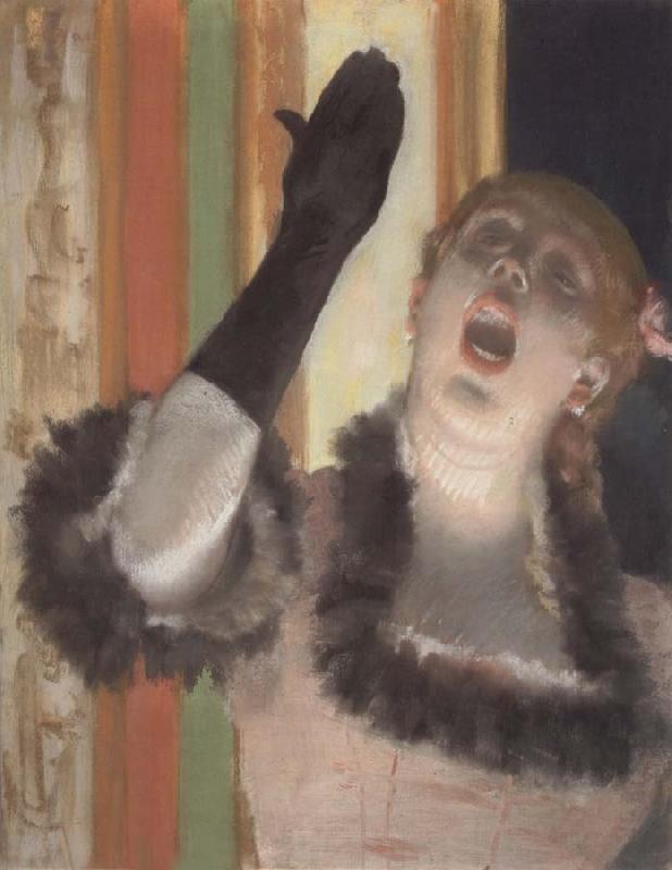 Edgar Degas Singer with a Glove oil painting image